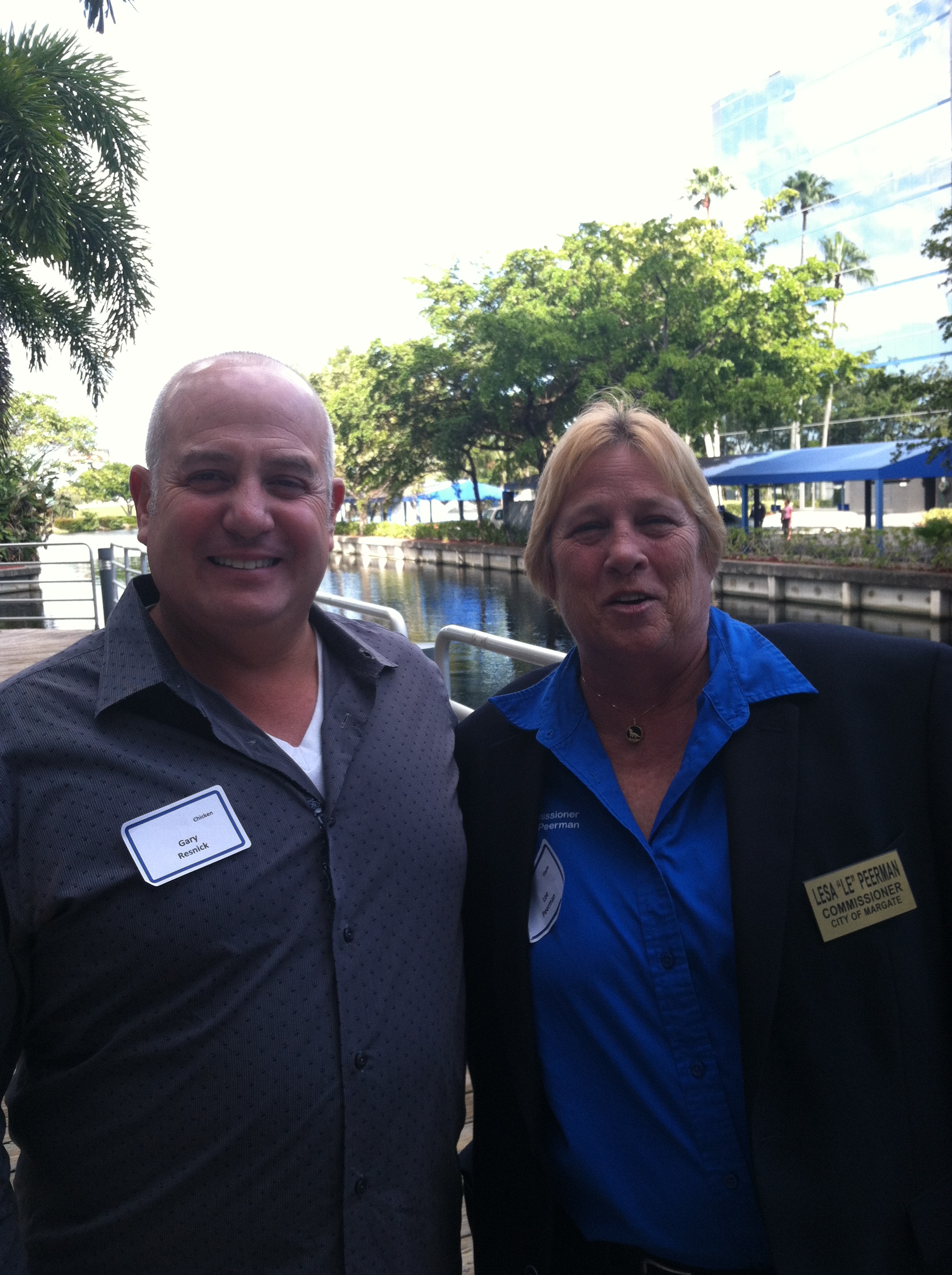 Mayor Resnick and Margate Commissioner Le Peerman